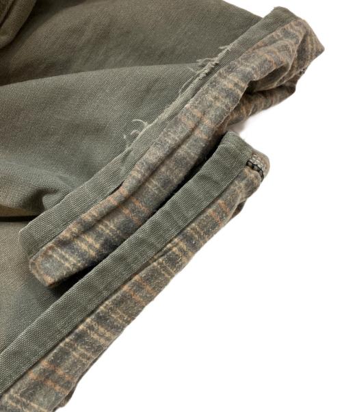CarHartt（カーハート）CarHartt (カーハート) 裏チェックネルペインターパンツ カーキ サイズ:40の古着・服飾アイテム