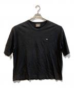 Vivienne Westwood manヴィヴィアン ウェストウッド マン）の古着「オーブロゴ刺繍Tシャツ 209067」｜ブラック