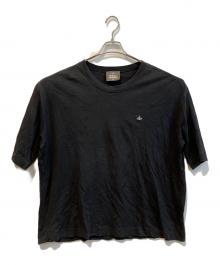 Vivienne Westwood man（ヴィヴィアン ウェストウッド マン）の古着「オーブロゴ刺繍Tシャツ 209067」｜ブラック