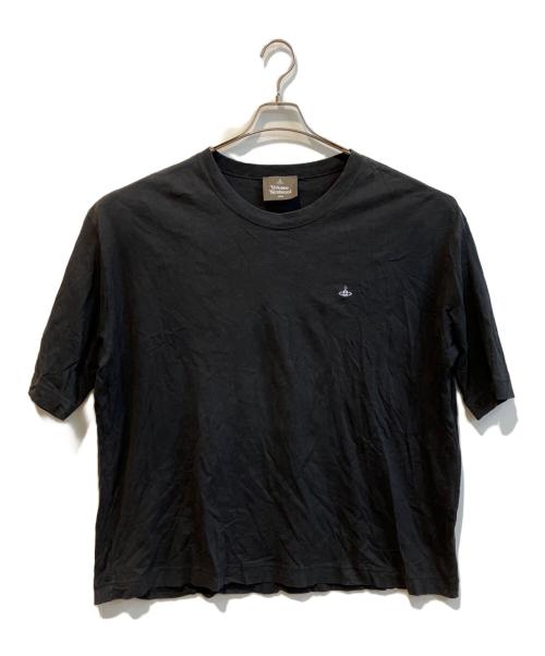 Vivienne Westwood man（ヴィヴィアン ウェストウッド マン）Vivienne Westwood man (ヴィヴィアン ウェストウッド マン) オーブロゴ刺繍Tシャツ 209067 ブラック サイズ:Freeの古着・服飾アイテム