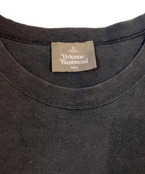 Vivienne Westwood man（ヴィヴィアン ウェストウッド マン）Vivienne Westwood man (ヴィヴィアン ウェストウッド マン) オーブロゴ刺繍Tシャツ 209067 ブラック サイズ:Freeの古着・服飾アイテム