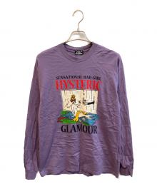 Hysteric Glamour（ヒステリックグラマー）の古着「MISS HYSTIRIC GARDEN L/S TEE　02213CL14」｜パープル