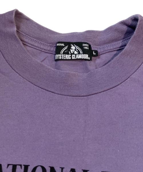 Hysteric Glamour（ヒステリックグラマー）Hysteric Glamour (ヒステリックグラマー) MISS HYSTIRIC GARDEN L/S TEE　02213CL14 パープル サイズ:Lの古着・服飾アイテム
