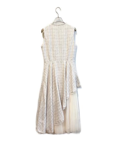 RANDA（ランダ）RANDA (ランダ) チュールレイヤードジャケットワンピース　BD36073L4 ホワイト サイズ:1の古着・服飾アイテム