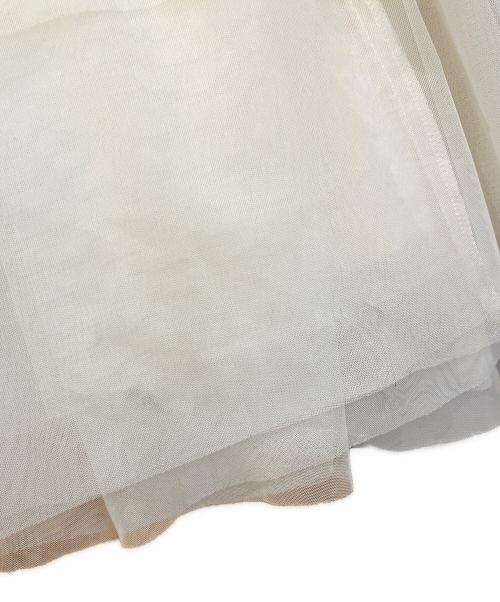RANDA（ランダ）RANDA (ランダ) チュールレイヤードジャケットワンピース　BD36073L4 ホワイト サイズ:1の古着・服飾アイテム