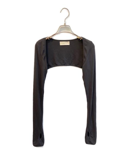 ANDMARY（アンドマリー）andmary (アンドマリー) Hannah check tops black　AM1182 ブラック サイズ:Fの古着・服飾アイテム