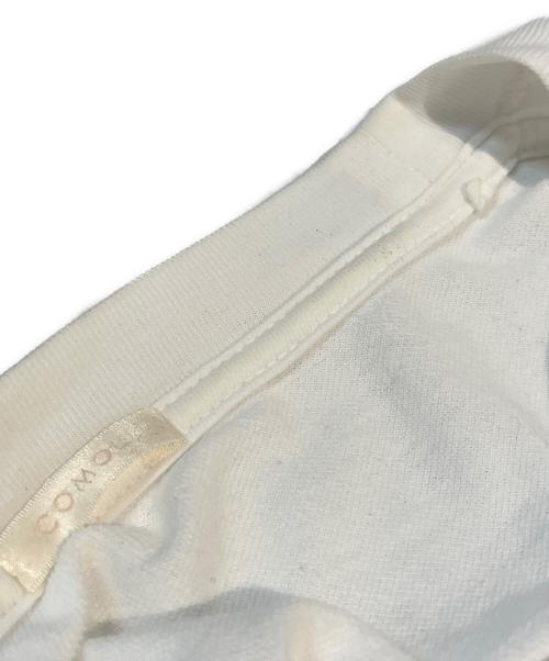 COMOLI（コモリ）COMOLI (コモリ) インレイ起毛 クルーネック カットソー　101-05001 ホワイト サイズ:2の古着・服飾アイテム