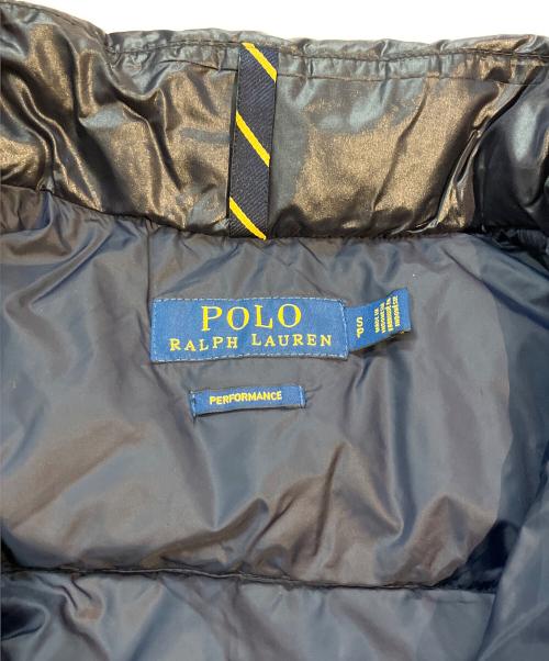 POLO RALPH LAUREN（ポロ・ラルフローレン）POLO RALPH LAUREN (ポロ・ラルフローレン) ロゴ刺繍ダウンベスト ネイビー サイズ:Sの古着・服飾アイテム