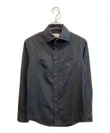 Vivienne Westwood man（ヴィヴィアン ウェストウッド マン）の古着「オーブ刺繍シャツ　VW-WR-83741」｜ブラック