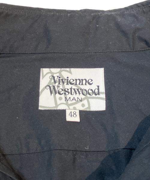 Vivienne Westwood man（ヴィヴィアン ウェストウッド マン）Vivienne Westwood man (ヴィヴィアン ウェストウッド マン) オーブ刺繍シャツ　VW-WR-83741 ブラック サイズ:48の古着・服飾アイテム