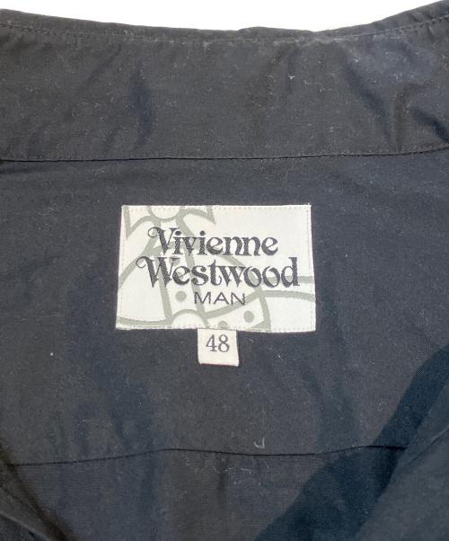 Vivienne Westwood man（ヴィヴィアン ウェストウッド マン）Vivienne Westwood man (ヴィヴィアン ウェストウッド マン) オーブ刺繍シャツ　VW-WR-83741 ブラック サイズ:48の古着・服飾アイテム