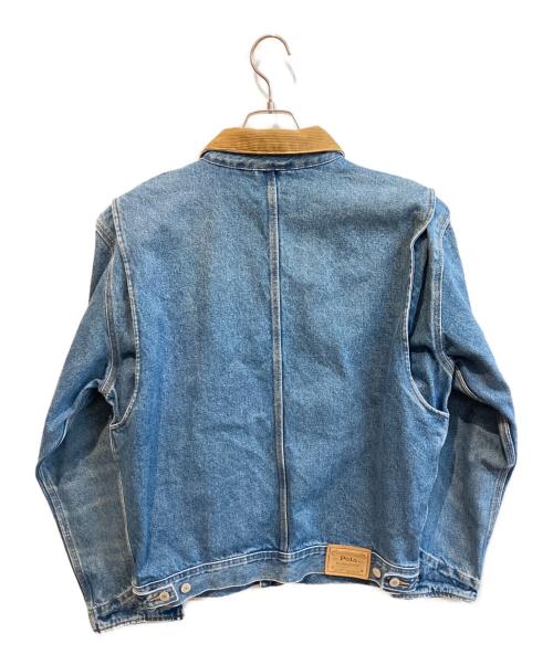 POLO RALPH LAUREN（ポロ・ラルフローレン）POLO RALPH LAUREN (ポロ・ラルフローレン) カバーオールデニムジャケット インディゴ サイズ:170/92Aの古着・服飾アイテム