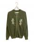 HIGH-GATE（ハイゲート）の古着「SNAKE MESH KNIT BLOUSON　25HG-SS08」｜グリーン