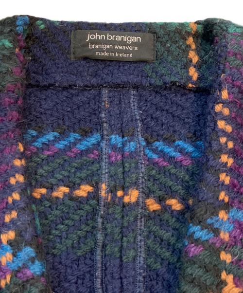 john branigan（ジョンブラニガン）john branigan (ジョンブラニガン) ノーカラーウールコート　VCOAT ネイビー サイズ:表記無しの古着・服飾アイテム