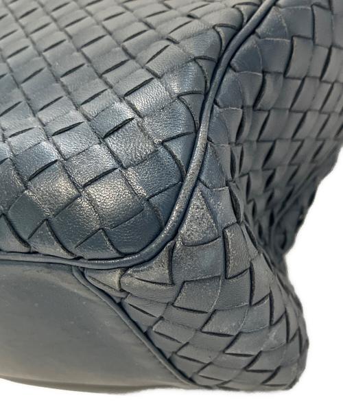BOTTEGA VENETA（ボッテガベネタ）BOTTEGA VENETA (ボッテガベネタ) スモールトートバッグ　481796　イントレチャート ネイビーの古着・服飾アイテム