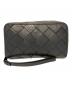BOTTEGA VENETA（ボッテガベネタ）の古着「トイレタリーケース　マキシイントレチャート」｜ブラック