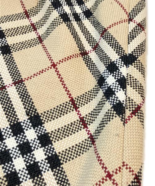 BURBERRY BLUE LABEL（バーバリー ブルー レーベル）BURBERRY BLUE LABEL (バーバリー ブルー レーベル) ノバチェックミニスカート ブラウン サイズ:36の古着・服飾アイテム