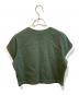 FRED PERRY (フレッドペリー) Cropped Ringer T-Shirt. グリーン サイズ:Ｍ：5000円