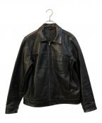 SHIPSシップス）の古着「レザージャケット」｜ブラック