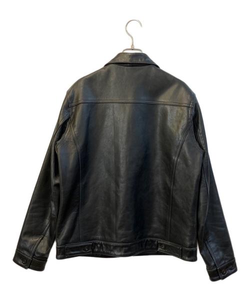 SHIPS（シップス）SHIPS (シップス) レザージャケット ブラック サイズ:Mの古着・服飾アイテム