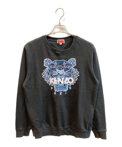 KENZO（ケンゾー）KENZO (ケンゾー) タイガーロゴスウェット ブラック サイズ:XLの古着・服飾アイテム