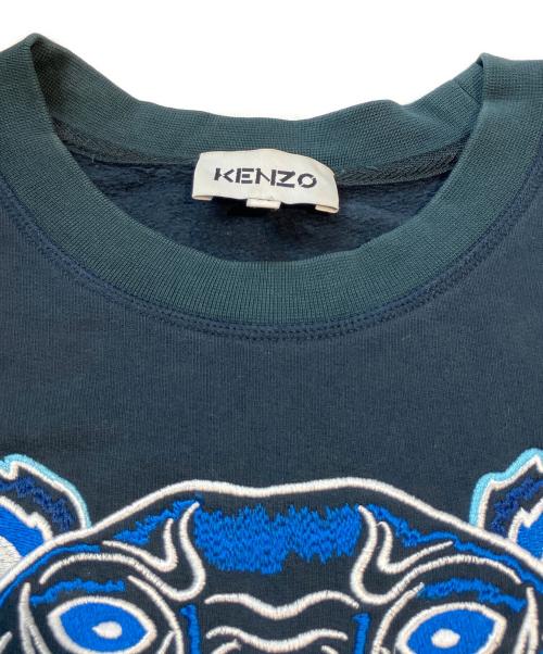 KENZO（ケンゾー）KENZO (ケンゾー) タイガーロゴスウェット ネイビー サイズ:XLの古着・服飾アイテム