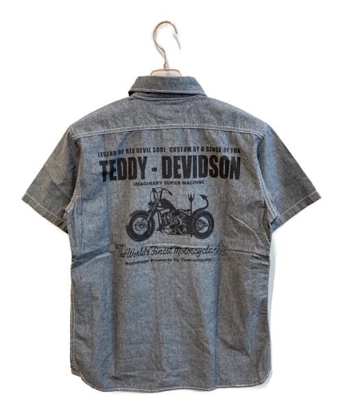 TED COMPANY（テッドカンパニー）TED COMPANY (テッドカンパニー) 半袖シャツ ブルー サイズ:Ｍの古着・服飾アイテム