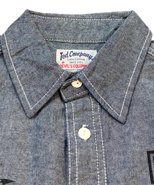 TED COMPANY（テッドカンパニー）TED COMPANY (テッドカンパニー) 半袖シャツ ブルー サイズ:Ｍの古着・服飾アイテム