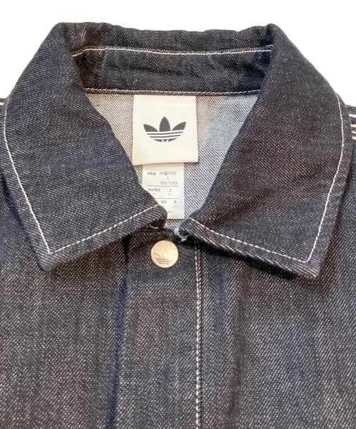 adidas（アディダス）adidas (アディダス) デニム半袖ワーク シャツ インディゴ サイズ:XL 未使用品の古着・服飾アイテム