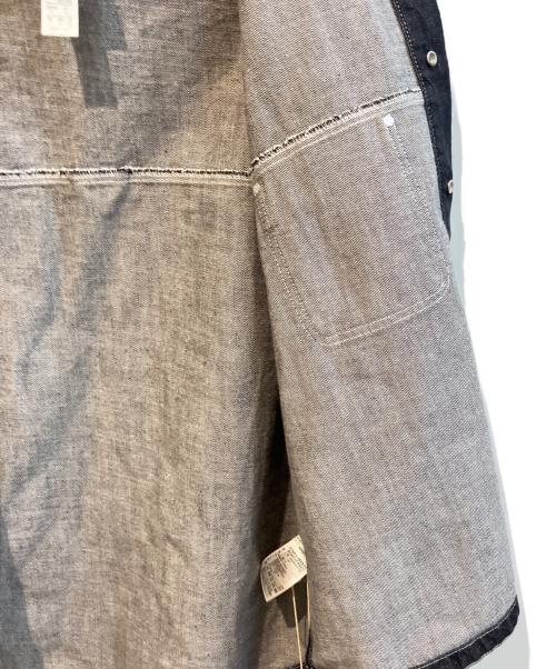adidas（アディダス）adidas (アディダス) デニム半袖ワーク シャツ インディゴ サイズ:XL 未使用品の古着・服飾アイテム