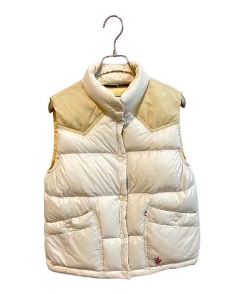 MONCLER GRENOBLE（モンクレール グルノーブル）MONCLER GRENOBLE (モンクレール グルノーブル) ダウンベスト/SORAPIS　J10981A00007 アイボリー サイズ:1の古着・服飾アイテム