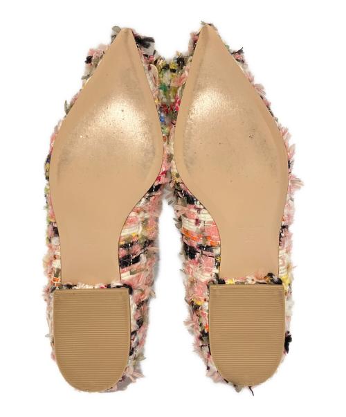 Pippichic（ピッピシック）Pippichic (ピッピシック) Tweed ANNA V JEWERLY Flats マルチカラー サイズ:35 1/2の古着・服飾アイテム