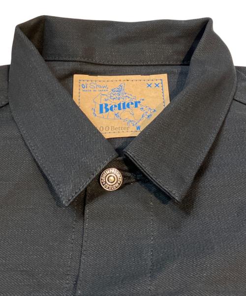 orSlow（オアスロウ）orSlow (オアスロウ) Better Gift Shop (ベターギフトショップ) Type II Black Selvedge Denim Jacket　81-6112-61K-BT ブラック サイズ:M（2）の古着・服飾アイテム
