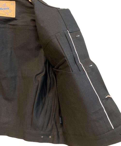 orSlow（オアスロウ）orSlow (オアスロウ) Better Gift Shop (ベターギフトショップ) Type II Black Selvedge Denim Jacket　81-6112-61K-BT ブラック サイズ:M（2）の古着・服飾アイテム