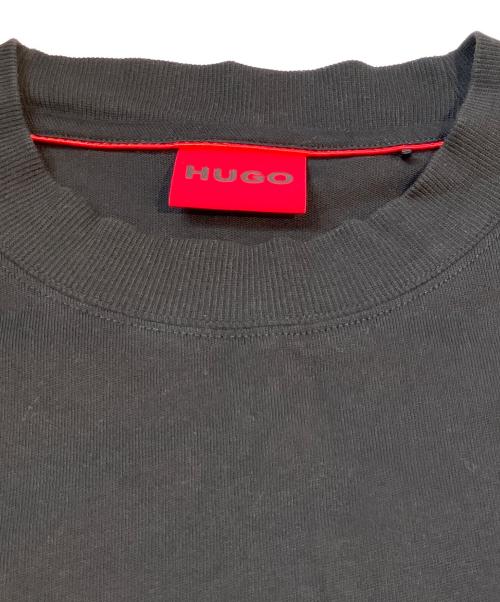 HUGO（ヒューゴ ボス）HUGO (ヒューゴ ボス) プリントカットソー ブラック サイズ:Mの古着・服飾アイテム