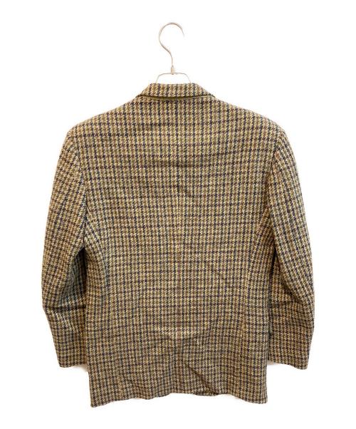 Harris Tweed（ハリスツイード）Harris Tweed (ハリスツイード) ツイードテーラードジャケット ブラウン サイズ:46の古着・服飾アイテム