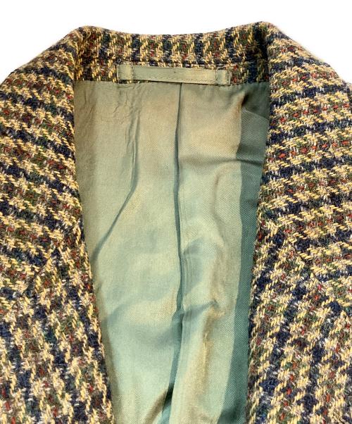Harris Tweed（ハリスツイード）Harris Tweed (ハリスツイード) ツイードテーラードジャケット ブラウン サイズ:46の古着・服飾アイテム