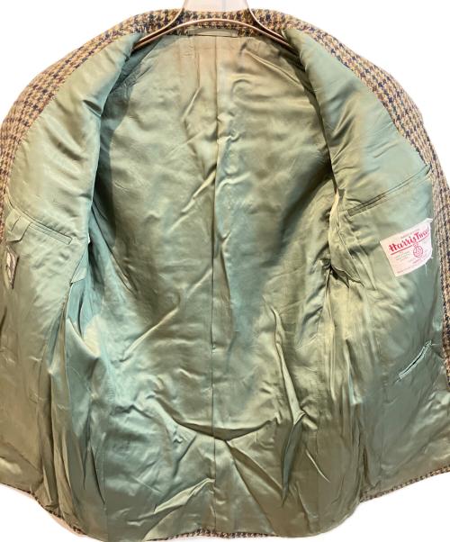 Harris Tweed（ハリスツイード）Harris Tweed (ハリスツイード) ツイードテーラードジャケット ブラウン サイズ:46の古着・服飾アイテム