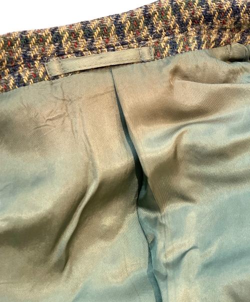 Harris Tweed（ハリスツイード）Harris Tweed (ハリスツイード) ツイードテーラードジャケット ブラウン サイズ:46の古着・服飾アイテム