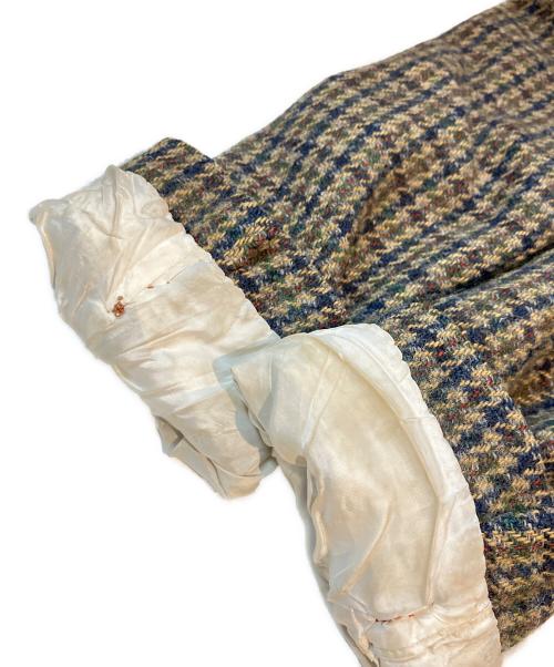 Harris Tweed（ハリスツイード）Harris Tweed (ハリスツイード) ツイードテーラードジャケット ブラウン サイズ:46の古着・服飾アイテム