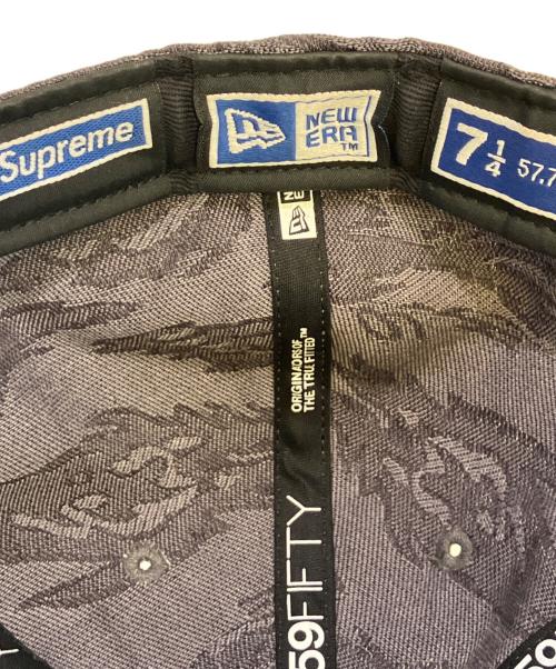 New Era（ニューエラ）New Era (ニューエラ) SUPREME (シュプリーム) キャップ グレーの古着・服飾アイテム