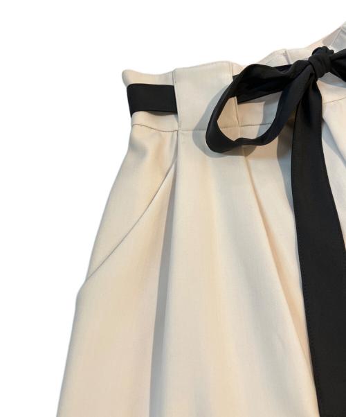 Mystrada（マイストラーダ）Mystrada (マイストラーダ) ワイドリボンパンツ アイボリー サイズ:34 未使用品の古着・服飾アイテム