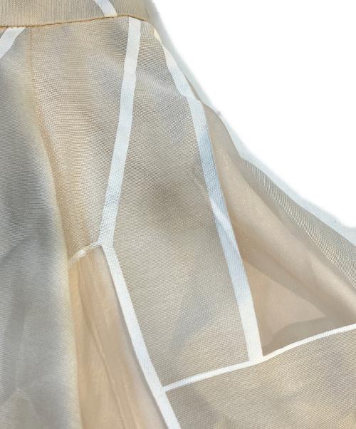 Mystrada（マイストラーダ）Mystrada (マイストラーダ) ステンドグラスオパールスカート ベージュ サイズ:34の古着・服飾アイテム