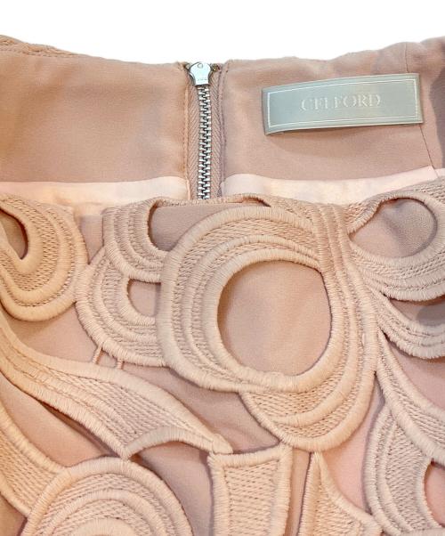 CELFORD（セルフォード）CELFORD (セルフォード) リボンレーススカート　CWFS214050 ピンク サイズ:36 未使用品の古着・服飾アイテム