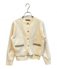 JUSGLITTY（ジャスグリッティー）の古着「アンサンブルカーディガン　44356700」｜アイボリー