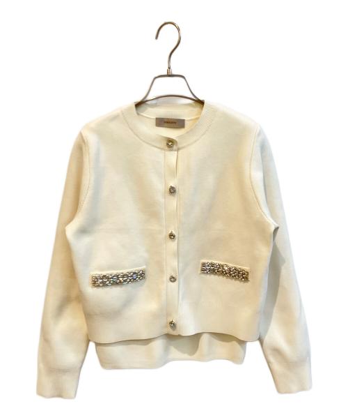 JUSGLITTY（ジャスグリッティー）JUSGLITTY (ジャスグリッティー) アンサンブルカーディガン　44356700 アイボリー サイズ:2の古着・服飾アイテム