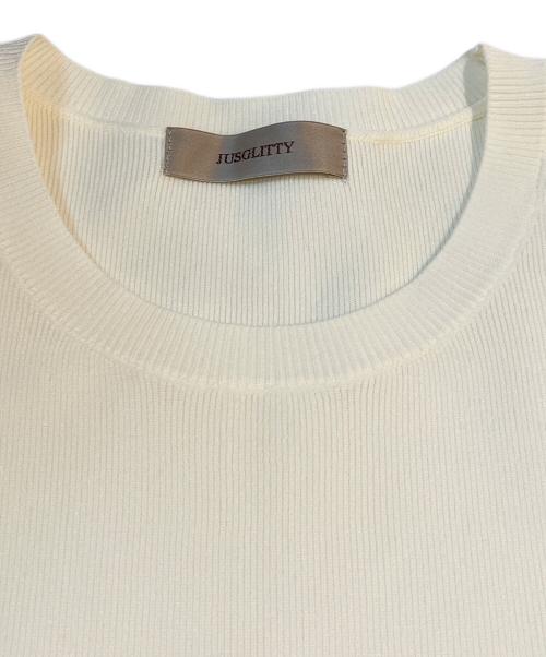 JUSGLITTY（ジャスグリッティー）JUSGLITTY (ジャスグリッティー) アンサンブルカーディガン　44356700 アイボリー サイズ:2の古着・服飾アイテム
