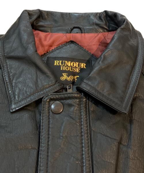 RUMOUR HOUSE（ラムールハウス）RUMOUR HOUSE (ラムールハウス) レザージャケット ブラック サイズ:Ｌの古着・服飾アイテム