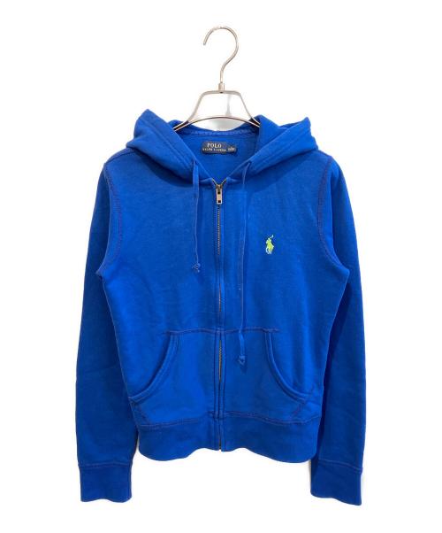 POLO RALPH LAUREN（ポロ・ラルフローレン）POLO RALPH LAUREN (ポロ・ラルフローレン) ジップパーカー ブルー サイズ:Sの古着・服飾アイテム