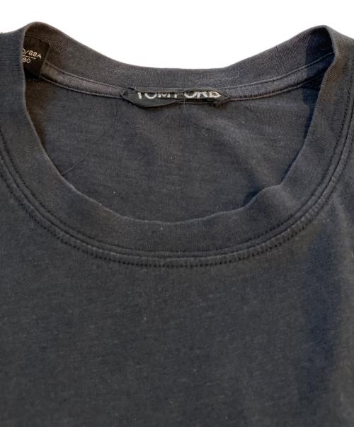 TOM FORD（トムフォード）TOM FORD (トムフォード) 刺繍ロゴTシャツ ブラック サイズ:46の古着・服飾アイテム